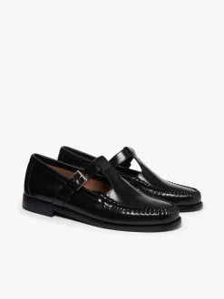 Hot G.H.BASS Weejuns Mary Janes Leather Black