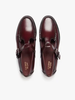 Online G.H.BASS Weejuns Mary Janes Leather Wine