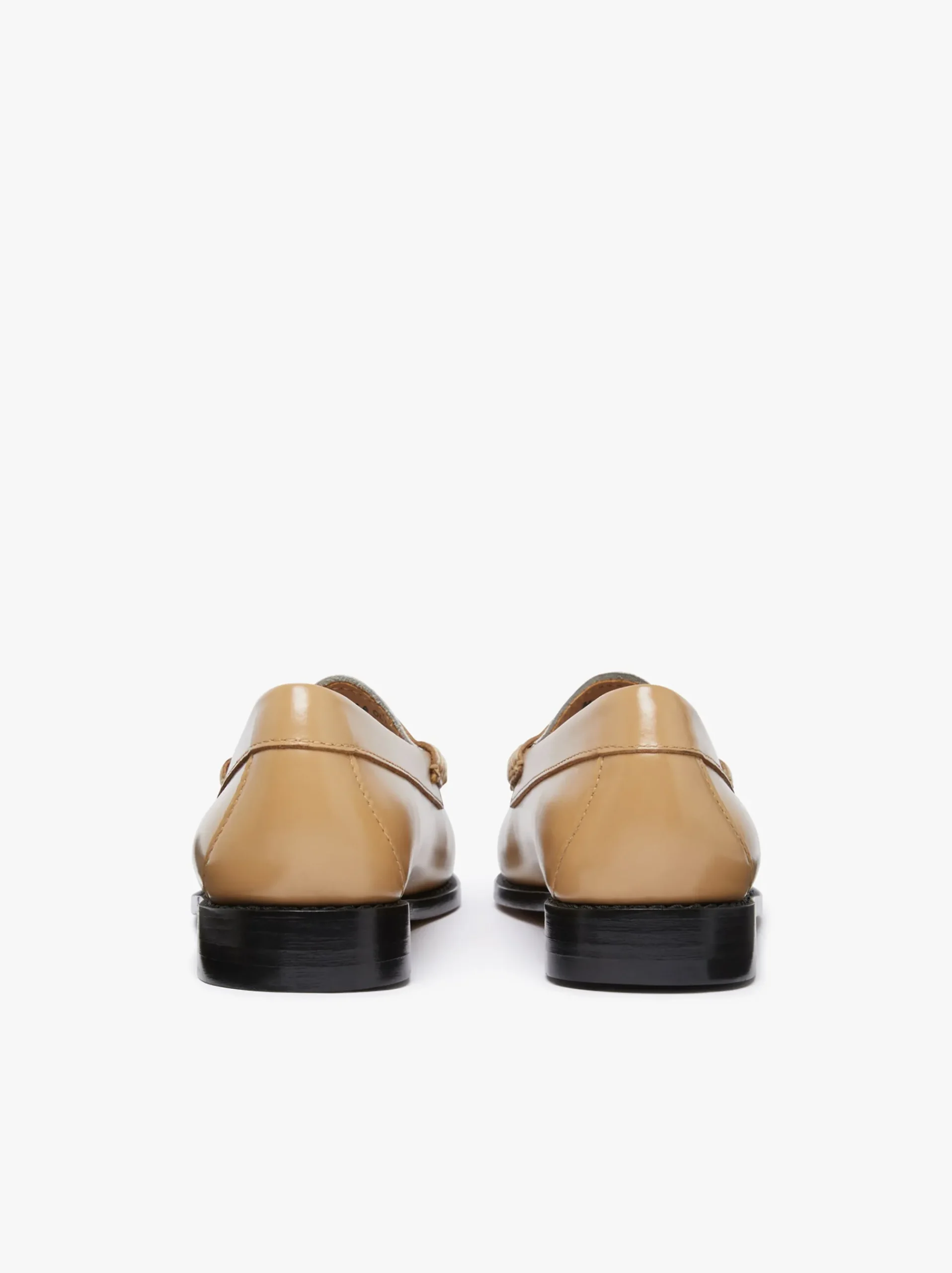 Discount G.H.BASS Weejuns Penny Loafers Beige and white soft leather