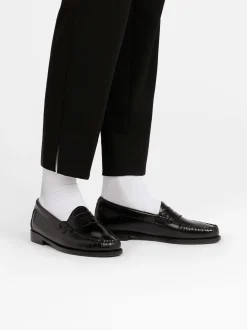 Outlet G.H.BASS Weejuns Penny Loafers Leather Black