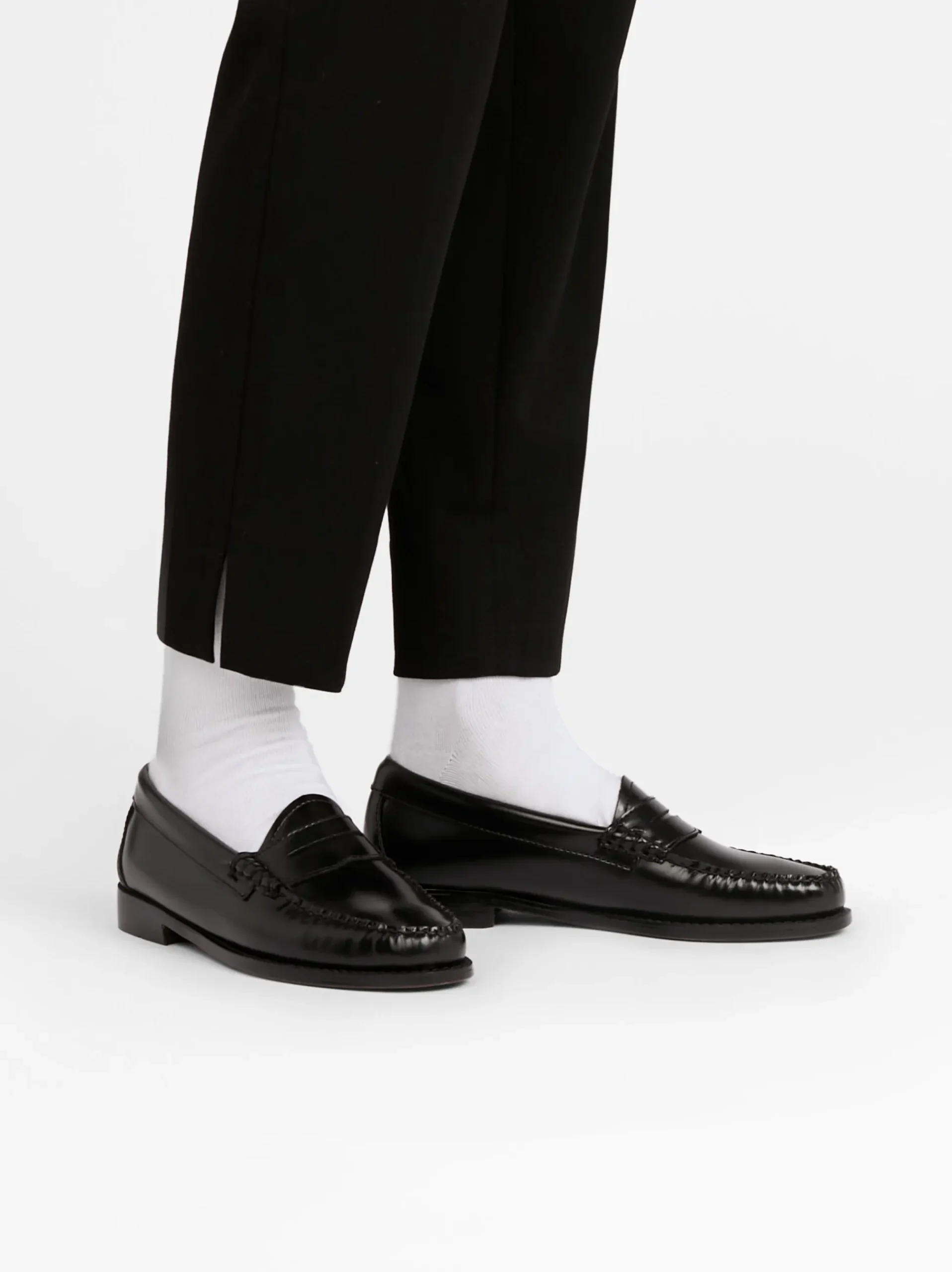 Outlet G.H.BASS Weejuns Penny Loafers Leather Black