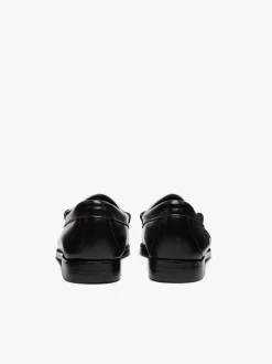 New G.H.BASS Weejuns Penny Loafers Leather Black & White