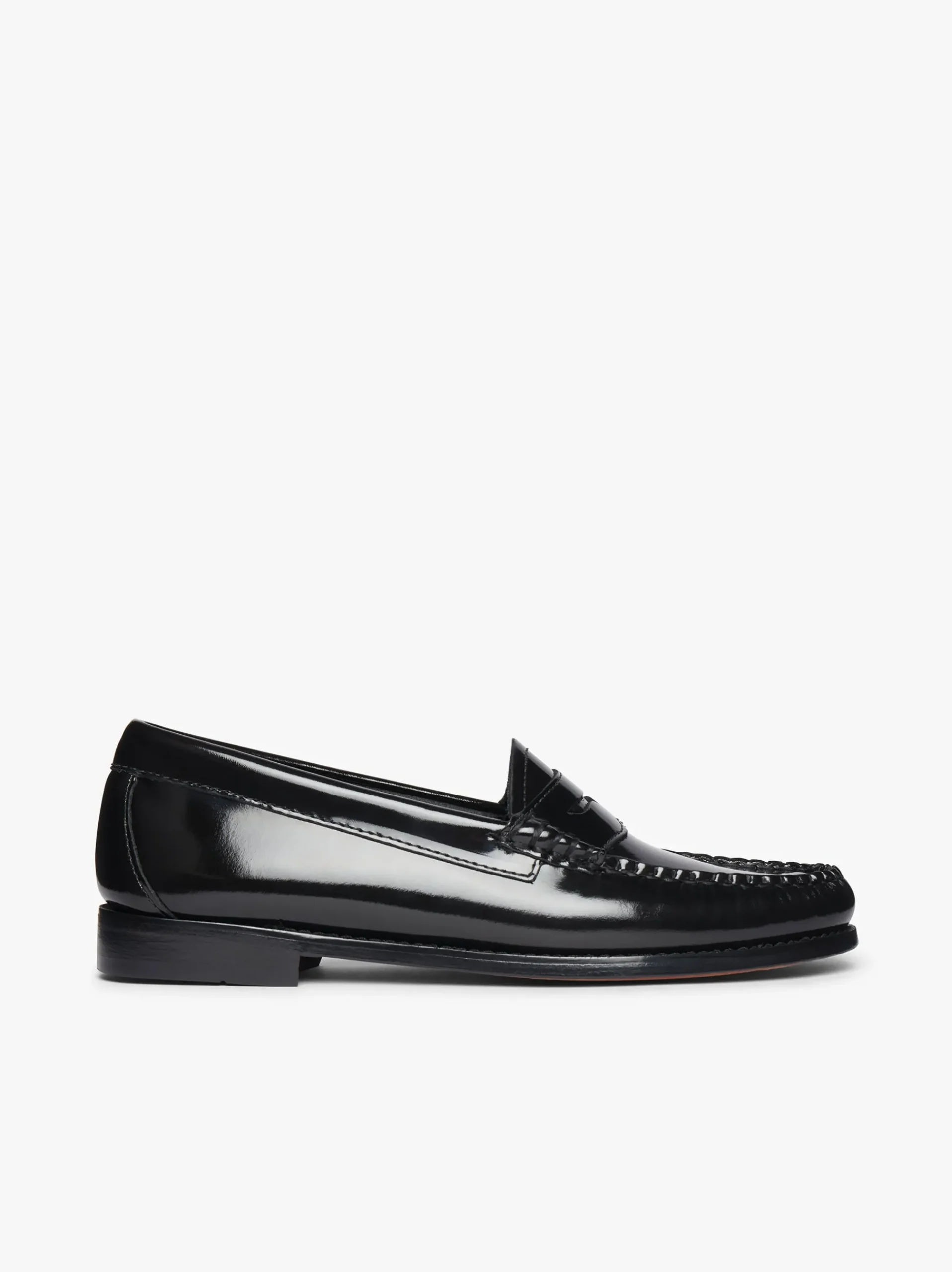 Discount G.H.BASS Weejuns Penny Loafers Patent Leather Black