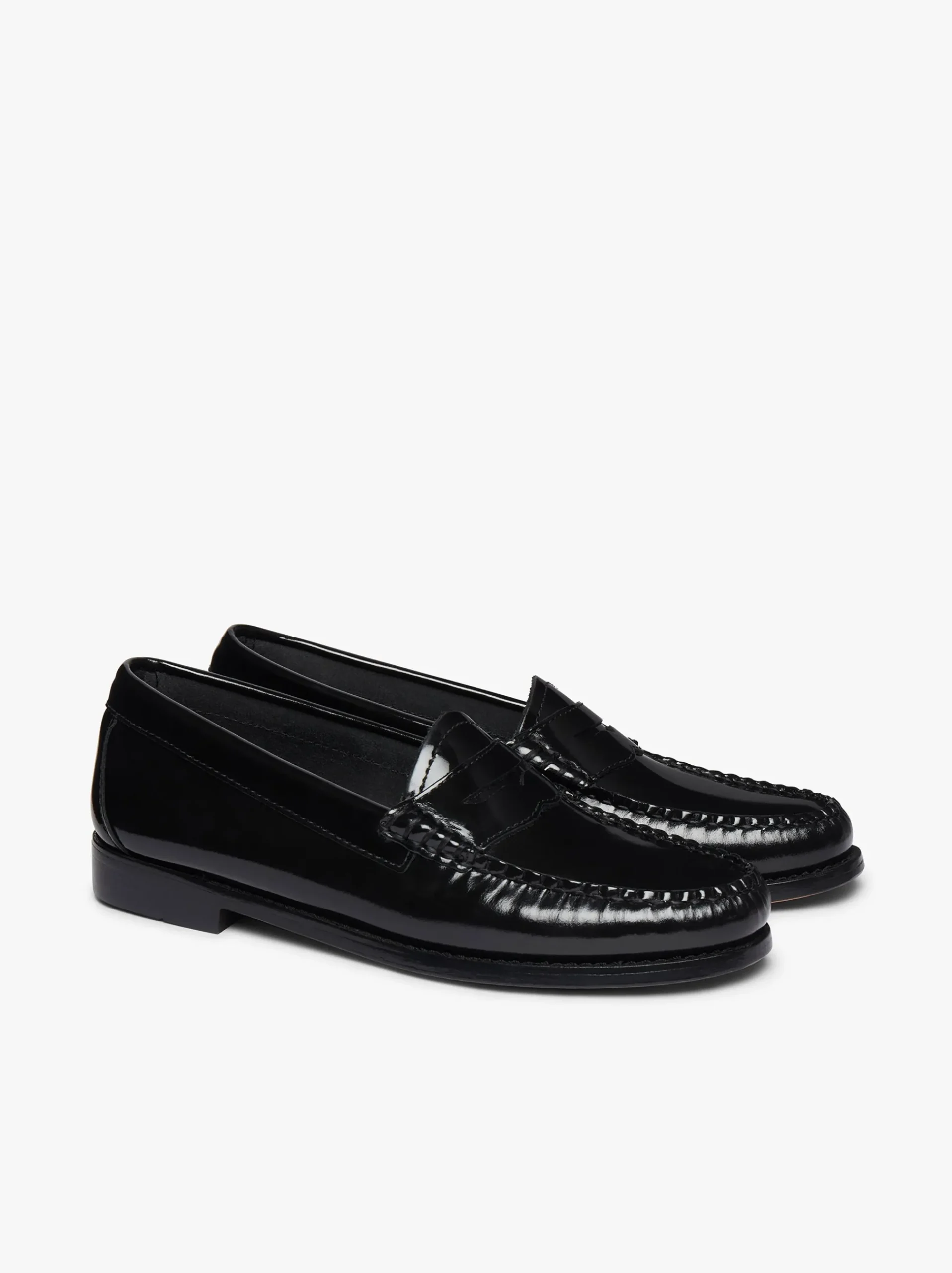 Discount G.H.BASS Weejuns Penny Loafers Patent Leather Black