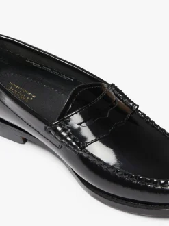 Discount G.H.BASS Weejuns Penny Loafers Patent Leather Black
