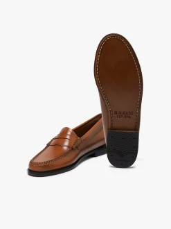 Best G.H.BASS Weejuns Penny Loafers Bombay Brown Leather Dark Brown