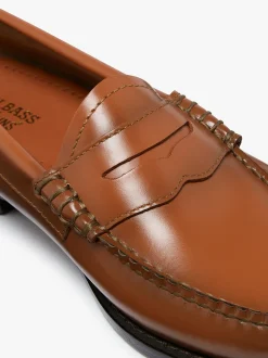 Best G.H.BASS Weejuns Penny Loafers Bombay Brown Leather Dark Brown
