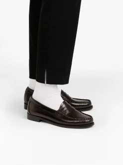 Discount G.H.BASS Weejuns Penny Loafers Leather Chocolate