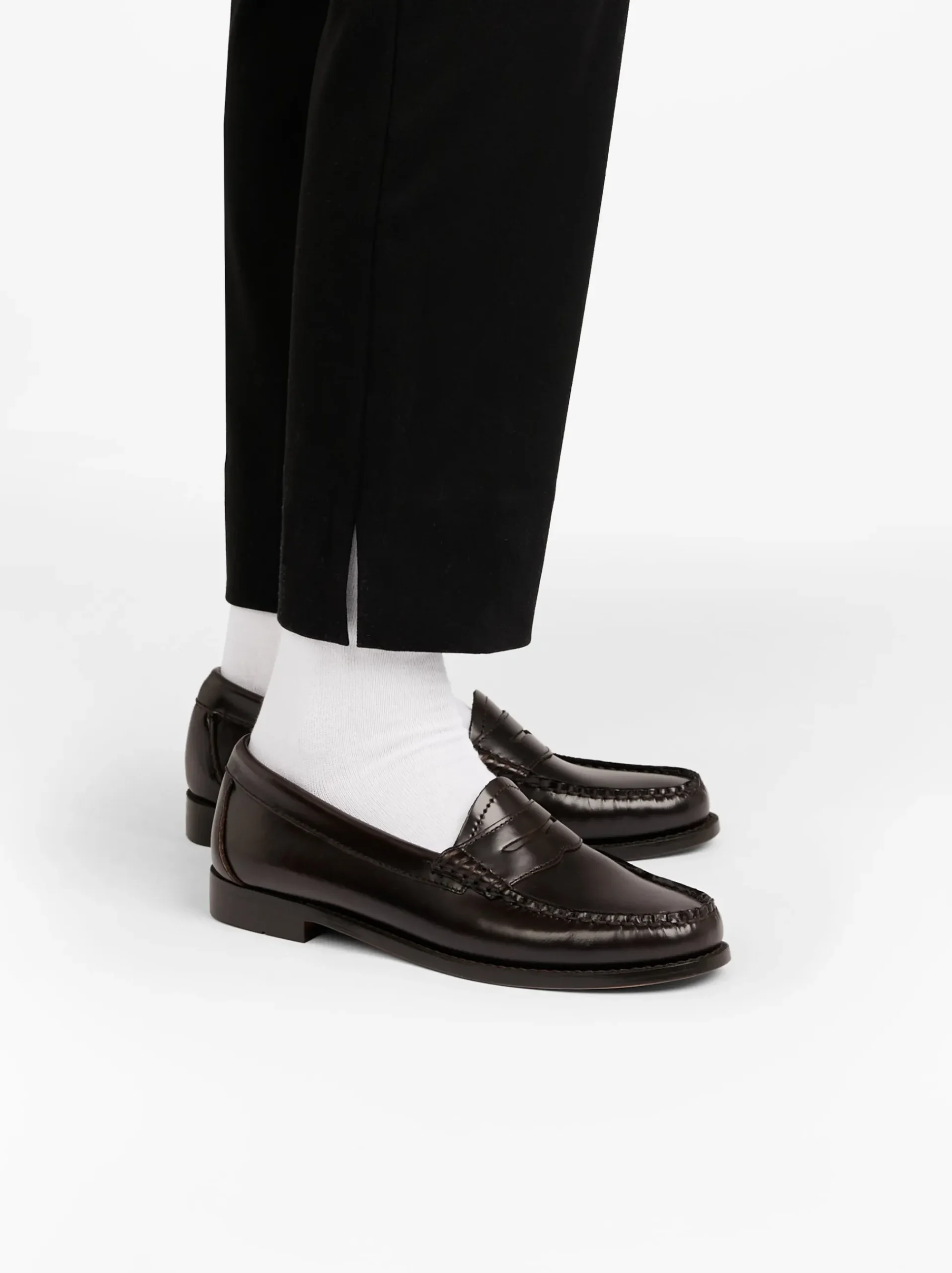 Discount G.H.BASS Weejuns Penny Loafers Leather Chocolate