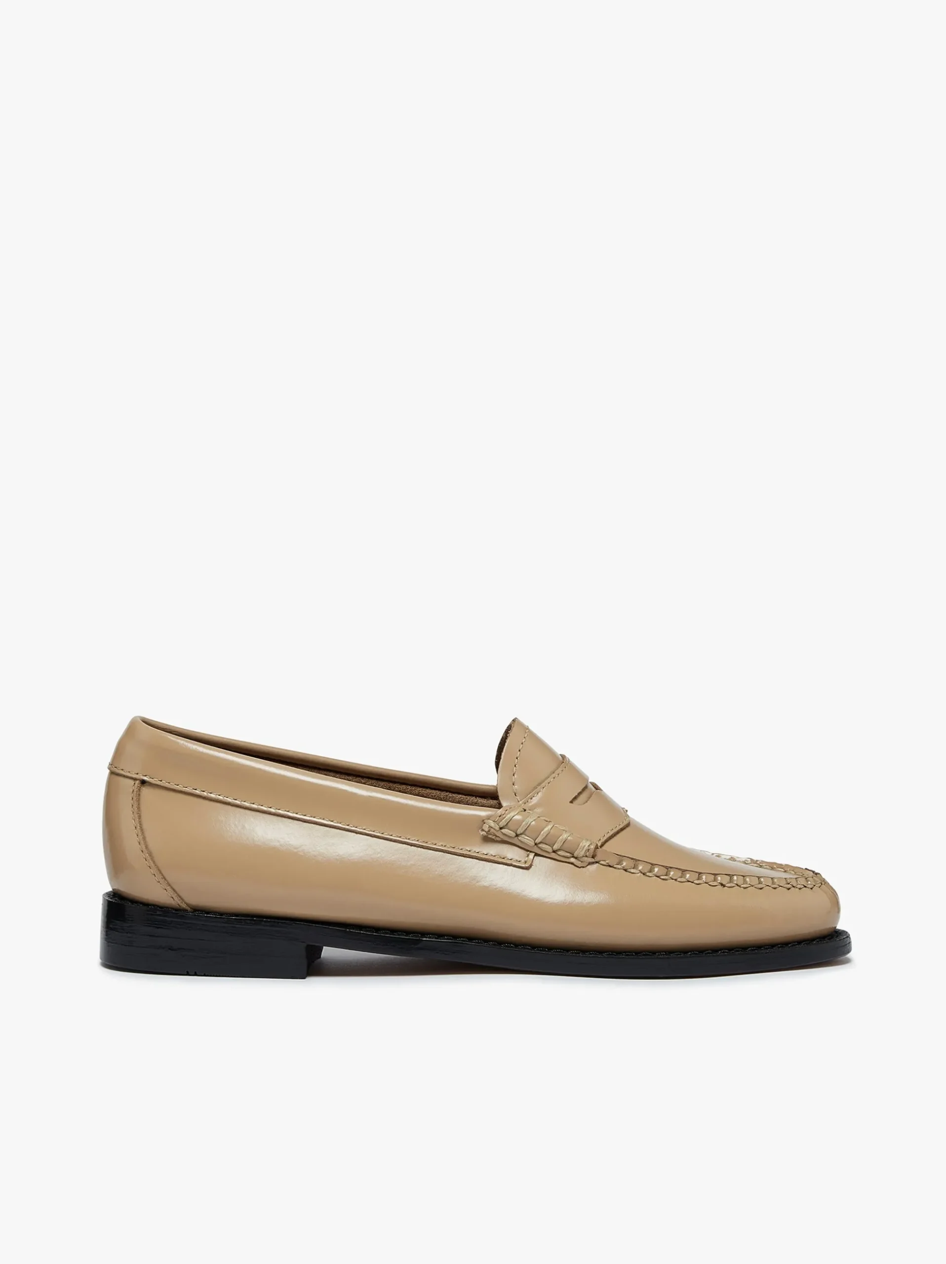 New G.H.BASS Weejuns Penny Loafers Leather Light Tan