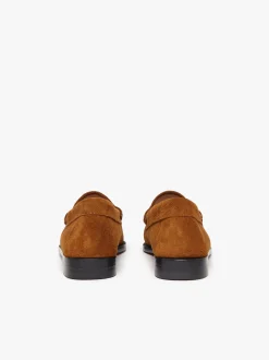 Hot G.H.BASS Weejuns Penny Loafers suede Mid Brown