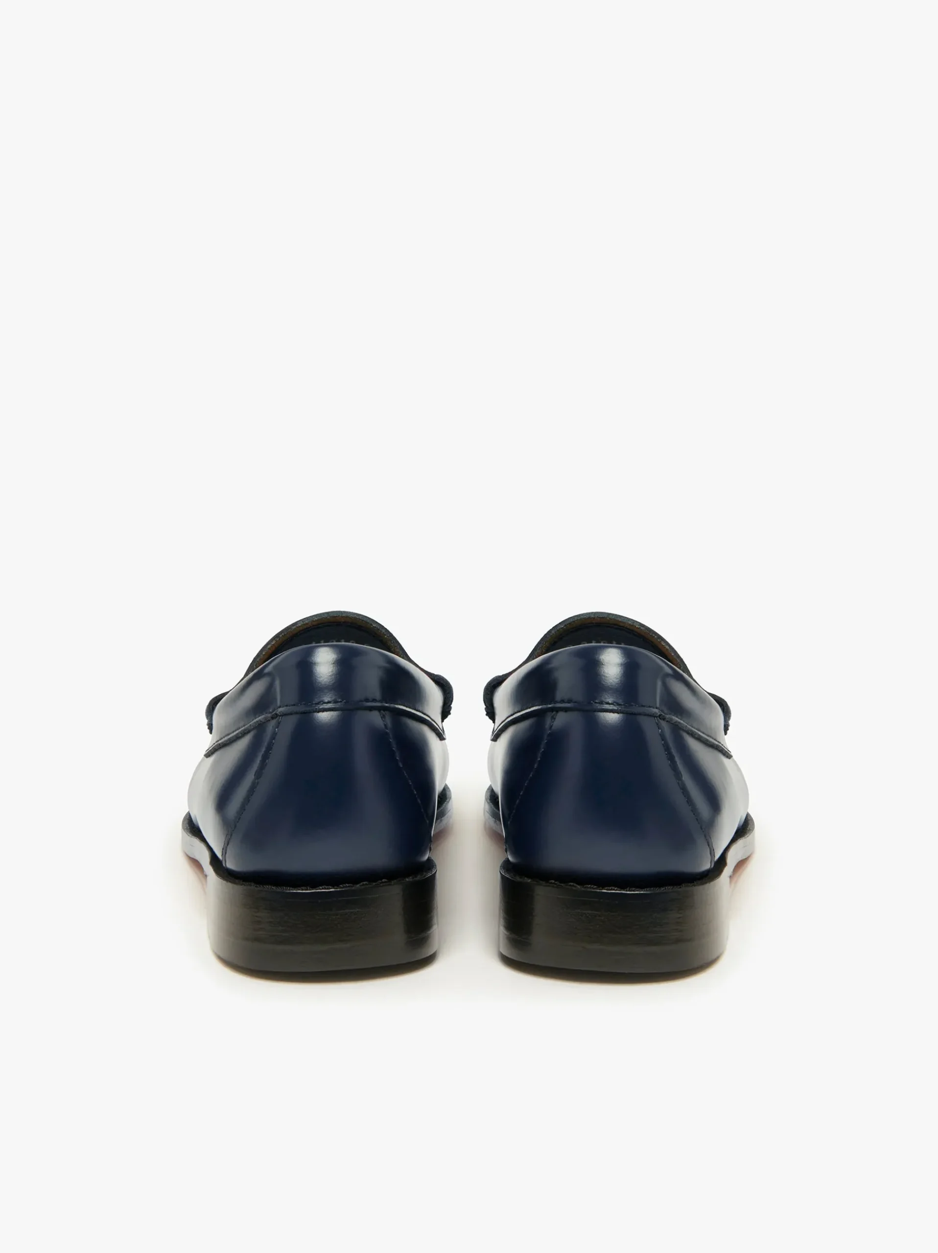 New G.H.BASS Weejuns Penny Loafers Leather Navy