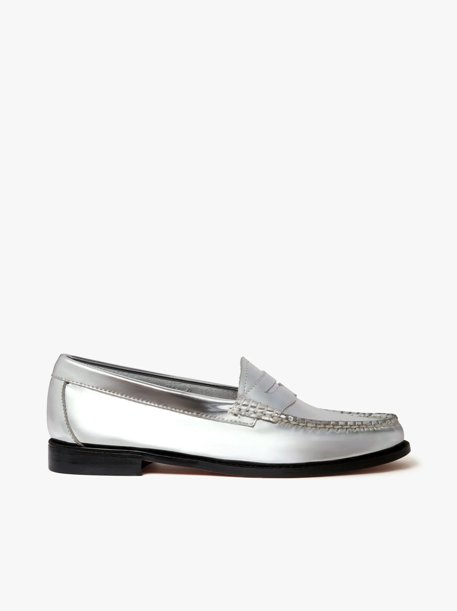 Best G.H.BASS Weejuns Penny Loafers Leather Silver