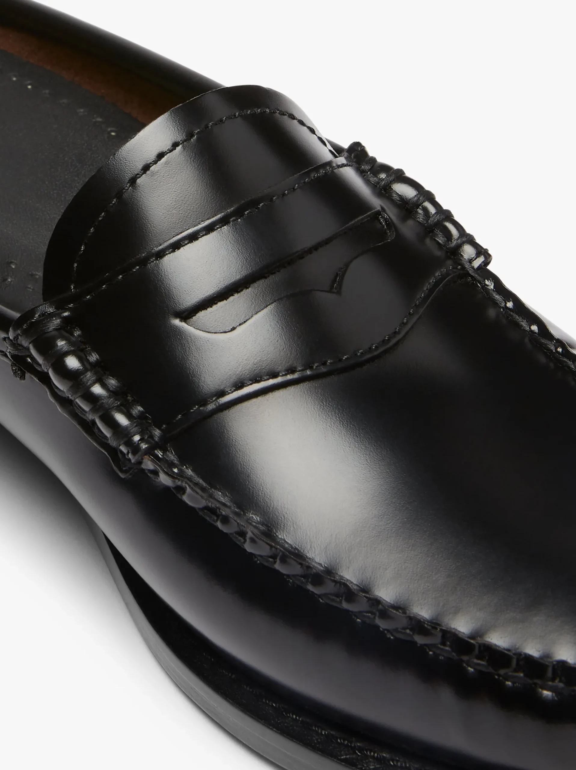 G.H.BASS Weejuns Penny Slides Leather Black