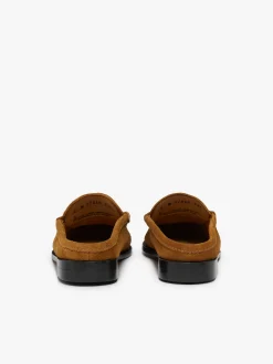 Clearance G.H.BASS Weejuns Penny Slides suede Mid Brown