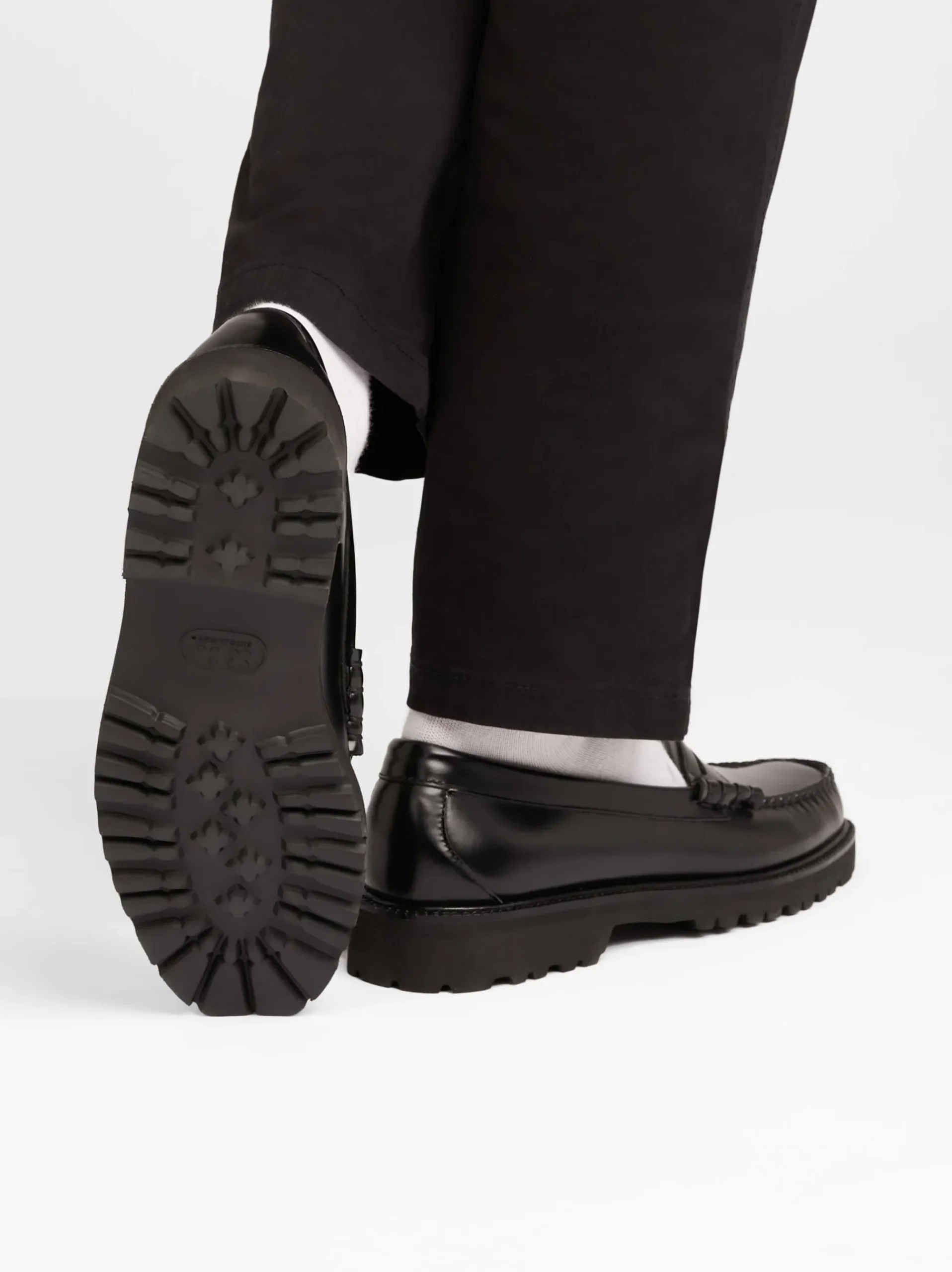 New G.H.BASS Weejuns 90s Larson Penny Loafers Leather Black