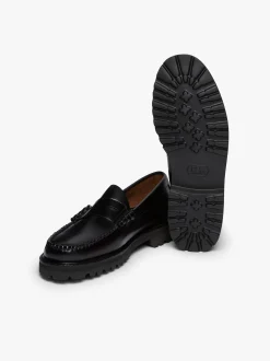New G.H.BASS Weejuns 90s Larson Penny Loafers Leather Black