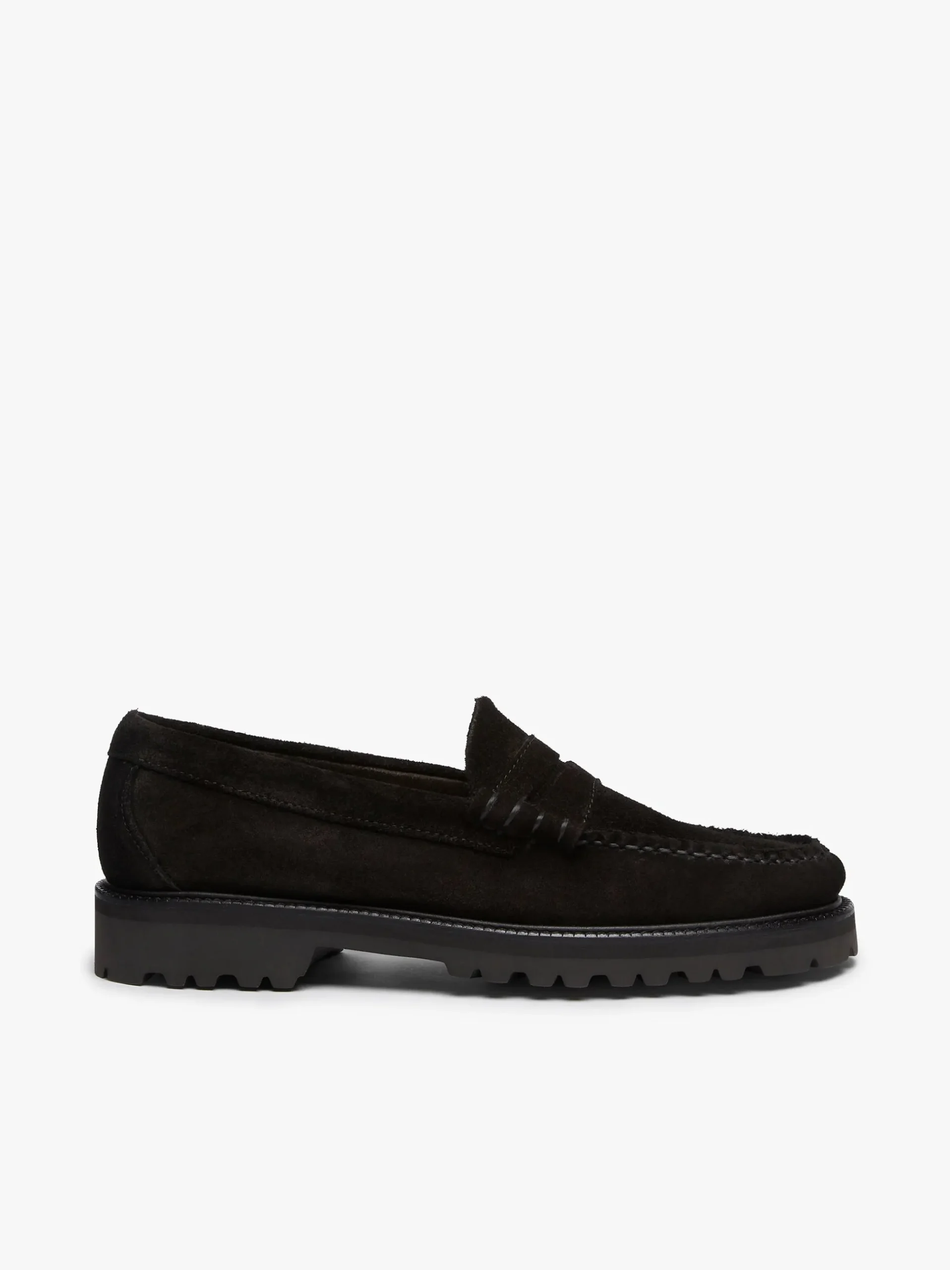 Discount G.H.BASS Weejuns 90s Larson Penny Loafers Suede Black