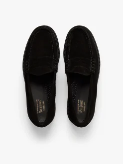 Discount G.H.BASS Weejuns 90s Larson Penny Loafers Suede Black