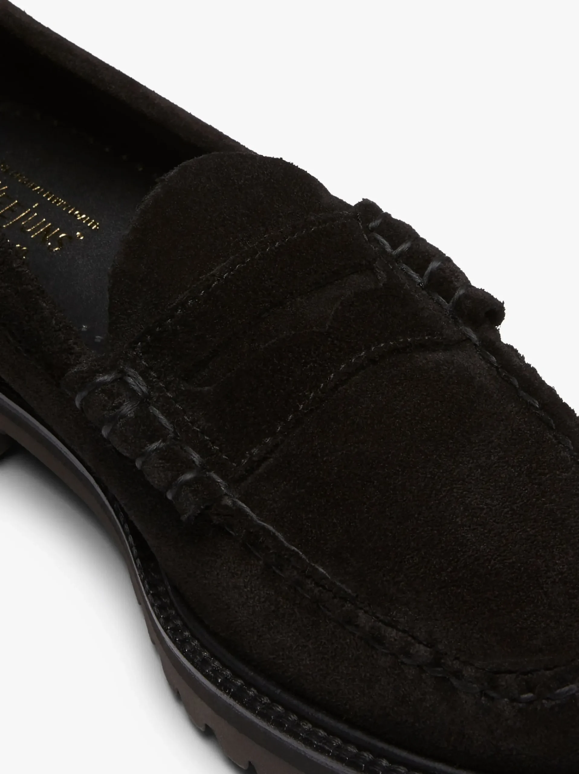 Discount G.H.BASS Weejuns 90s Larson Penny Loafers Suede Black