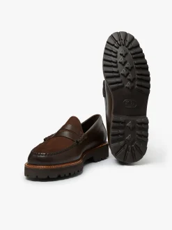 G.H.BASS Weejuns 90s Larson Penny Loafers Leather Chocolate