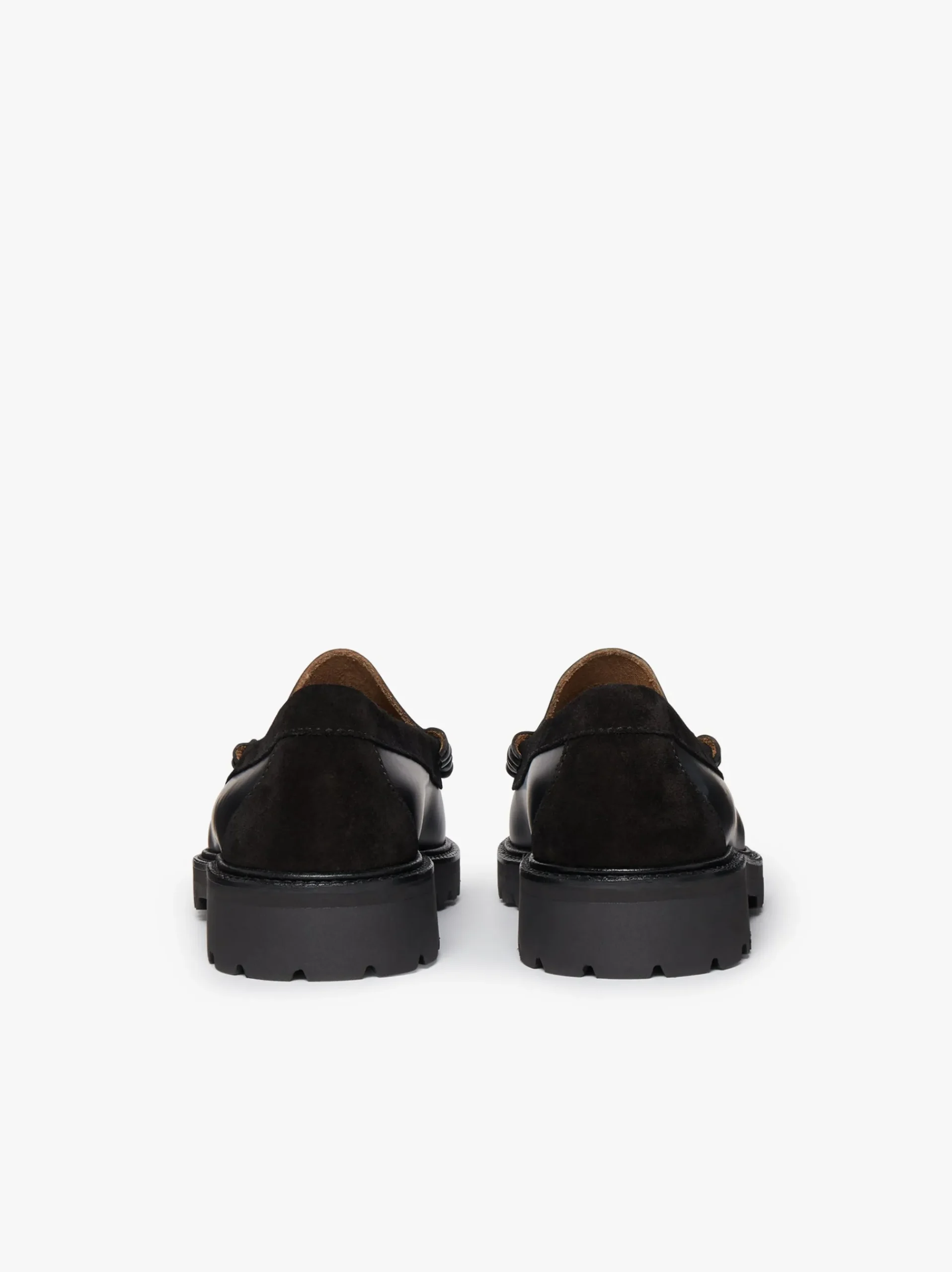 Discount G.H.BASS Weejuns 90's Larson Penny Loafers Black Leather & Suede