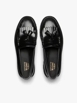 New G.H.BASS Weejuns 90s Layton II Kiltie Loafers Leather Black
