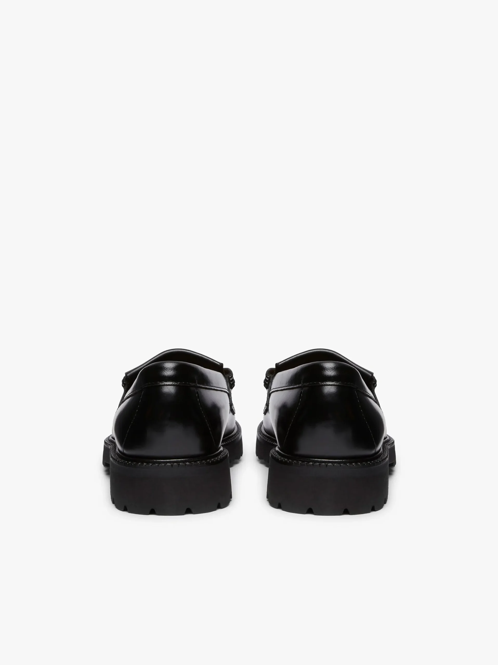 New G.H.BASS Weejuns 90s Layton II Kiltie Loafers Leather Black