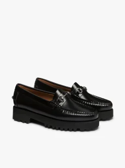 Outlet G.H.BASS Weejuns 90s Lianna Horsebit Loafers Leather Black