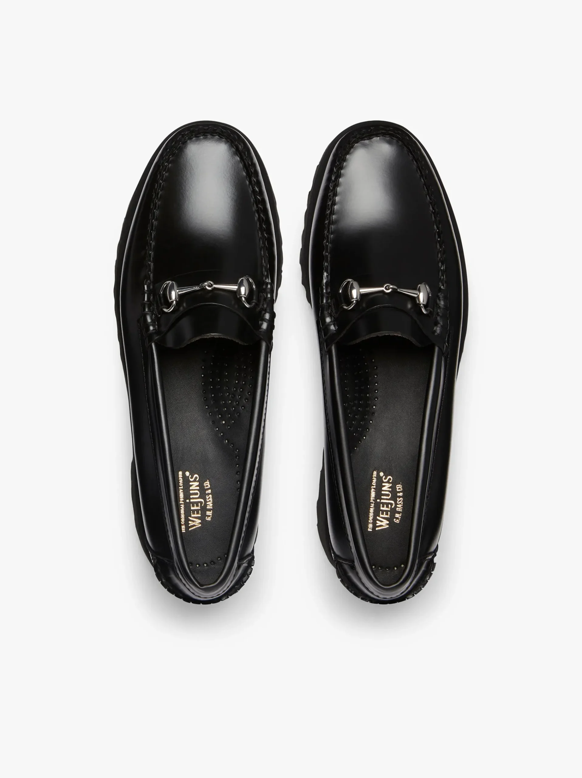 Outlet G.H.BASS Weejuns 90s Lianna Horsebit Loafers Leather Black