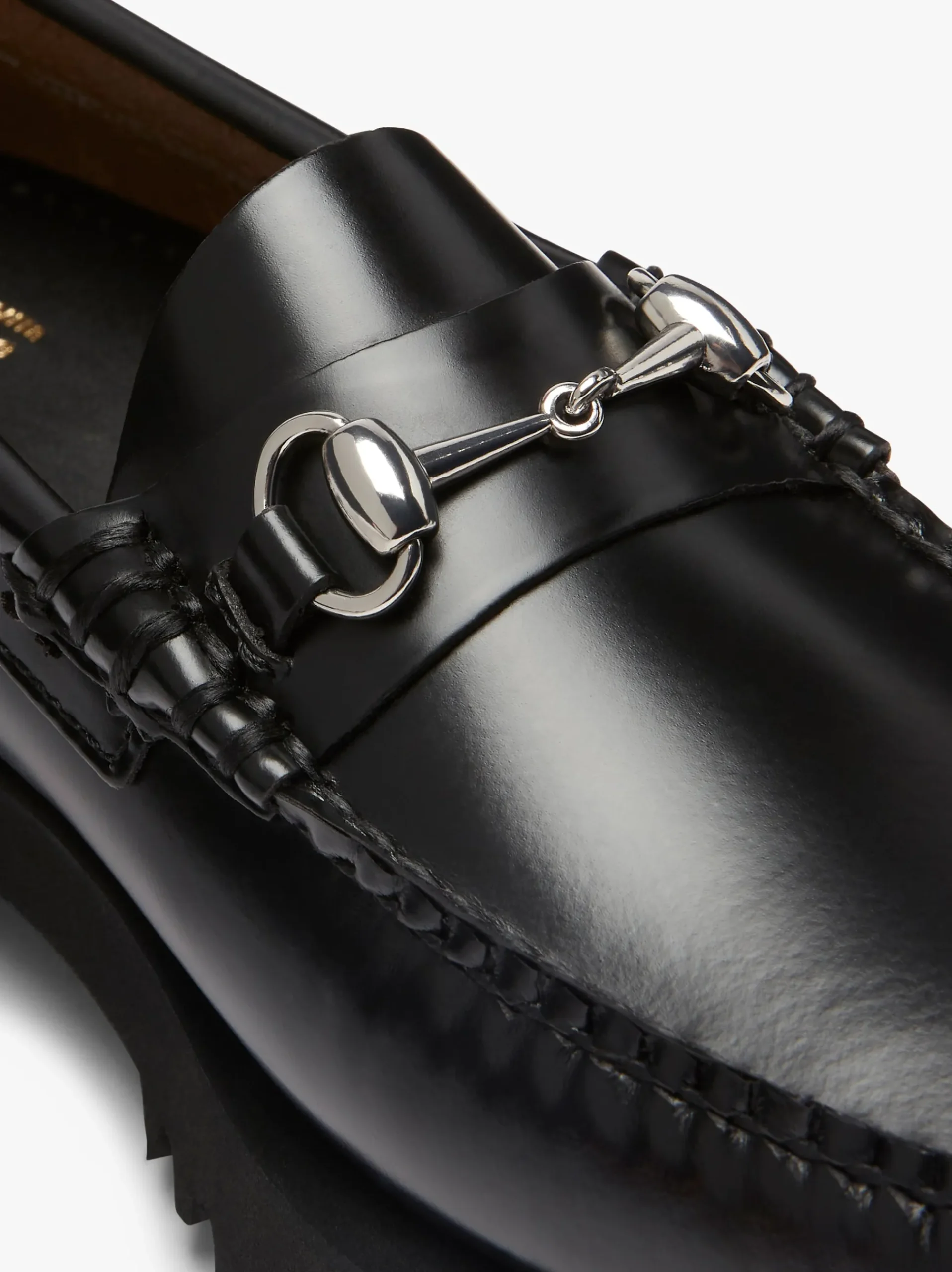 Outlet G.H.BASS Weejuns 90s Lianna Horsebit Loafers Leather Black
