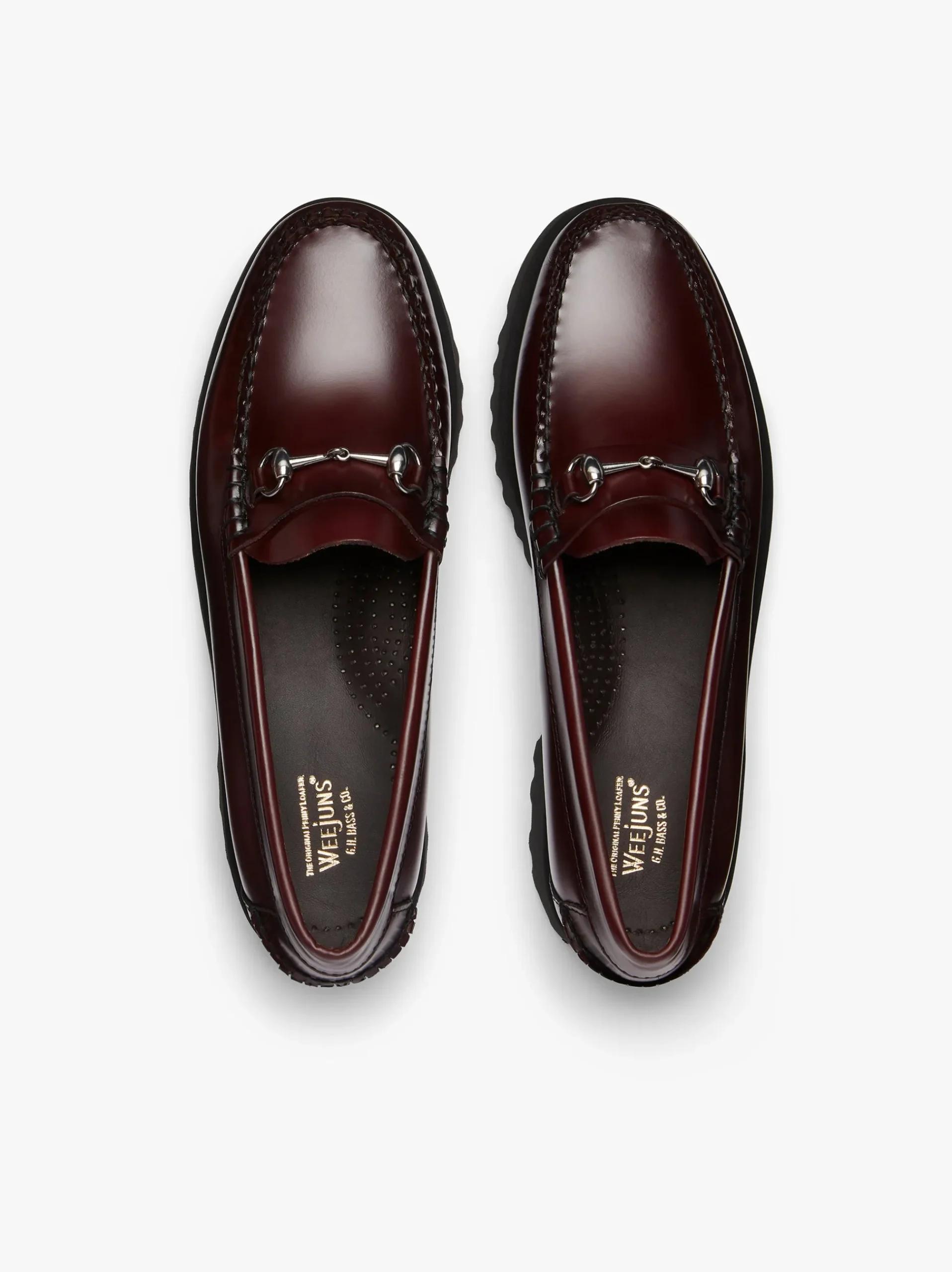 Online G.H.BASS Weejuns 90s Lianna Horsebit Loafers Leather Wine