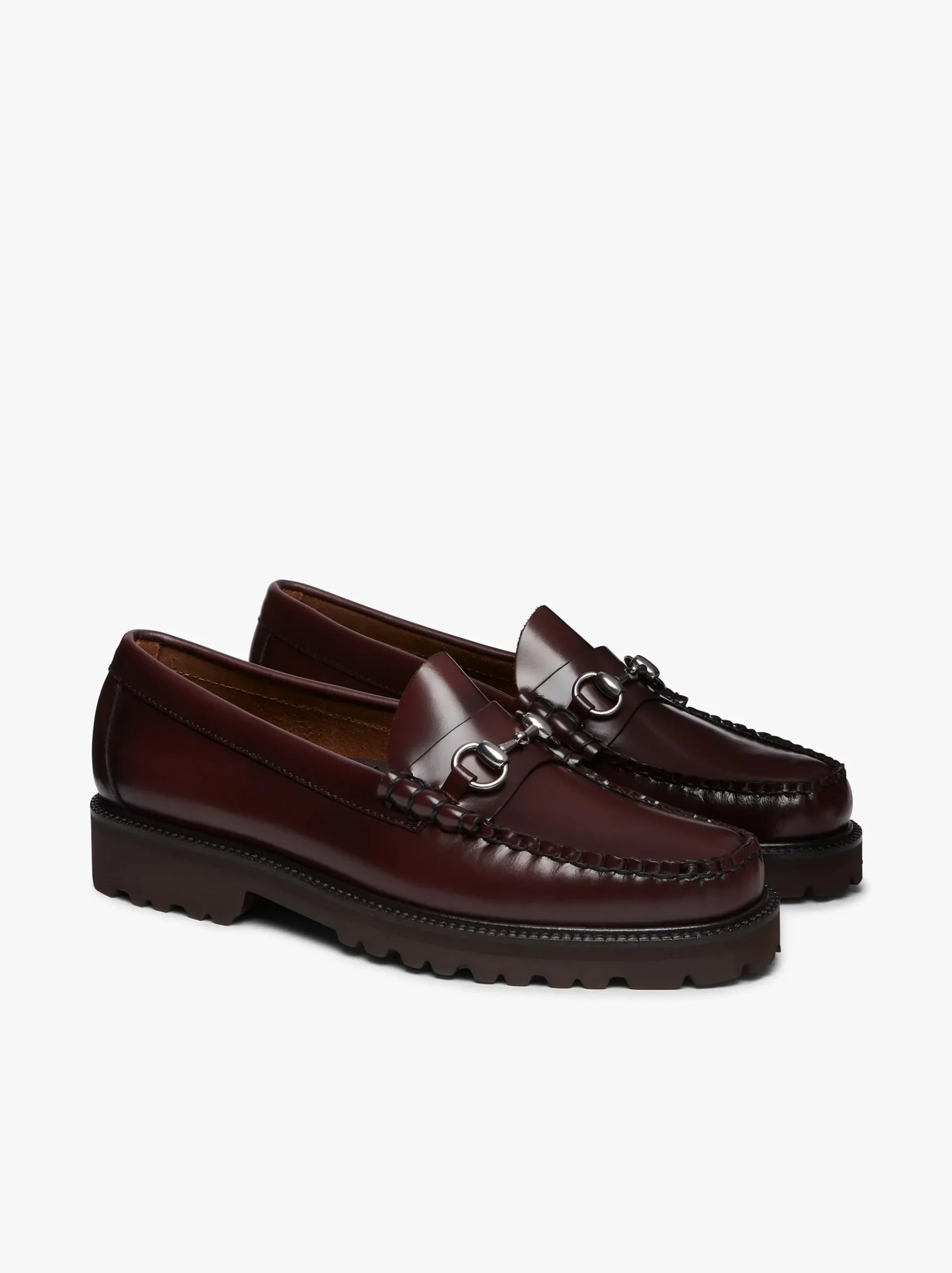 G.H.BASS Weejuns 90s Lincoln Horsebit Loafers Leather Wine