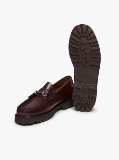 G.H.BASS Weejuns 90s Lincoln Horsebit Loafers Leather Wine