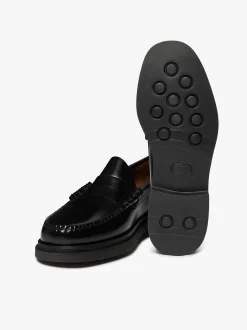 Discount G.H.BASS Weejuns Step Larson Penny Loafers Leather Black