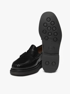 Discount G.H.BASS Weejuns Step Larson Penny Loafers Leather Black