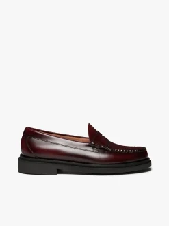 G.H.BASS Weejuns Step Larson Penny Loafers Leather Wine