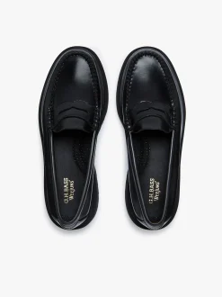 G.H.BASS Weejuns Step Penny Loafers Leather Black