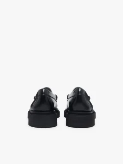 Online G.H.BASS Weejuns Step Penny Loafers Black & White Leather