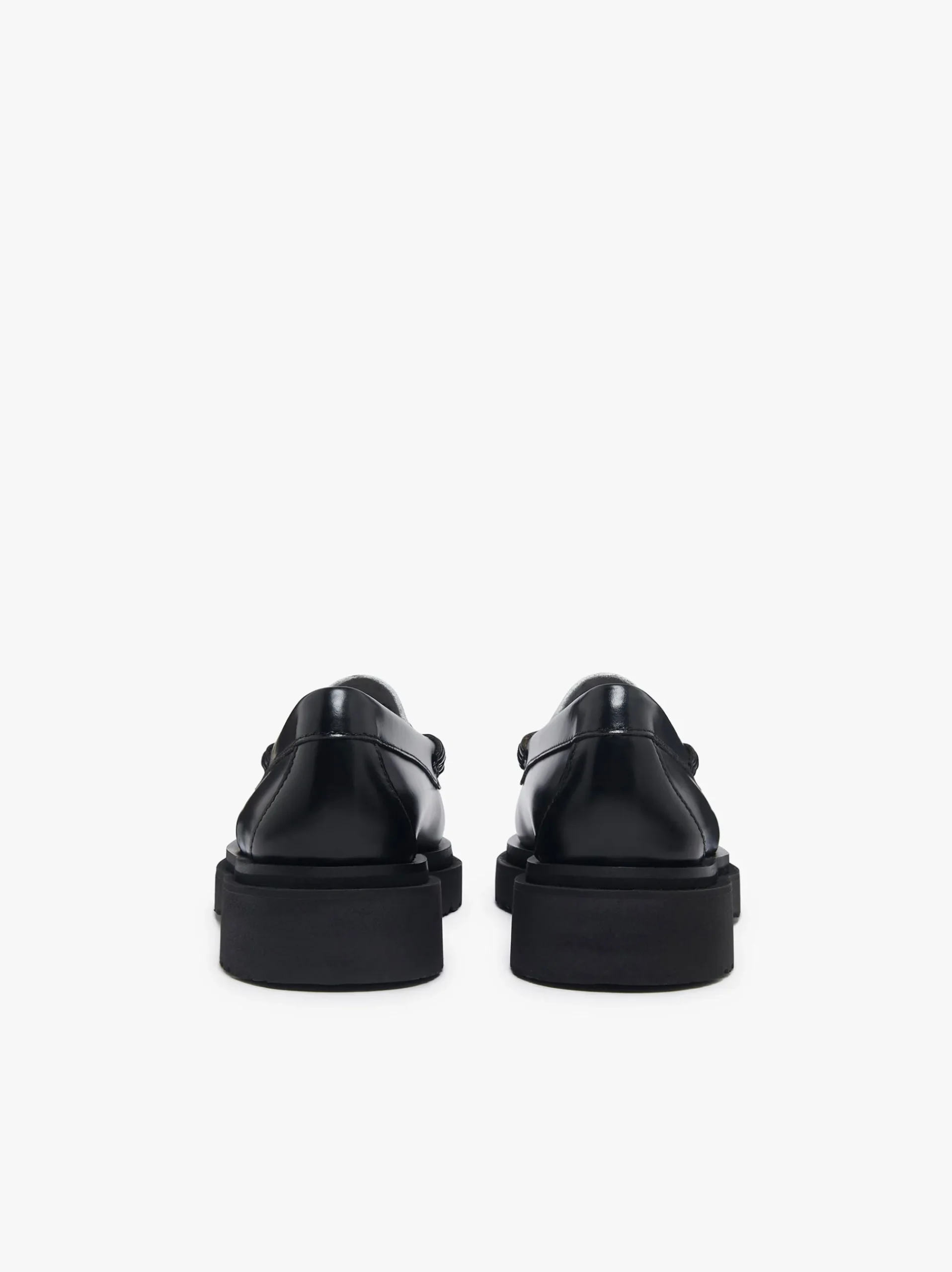 Online G.H.BASS Weejuns Step Penny Loafers Black & White Leather
