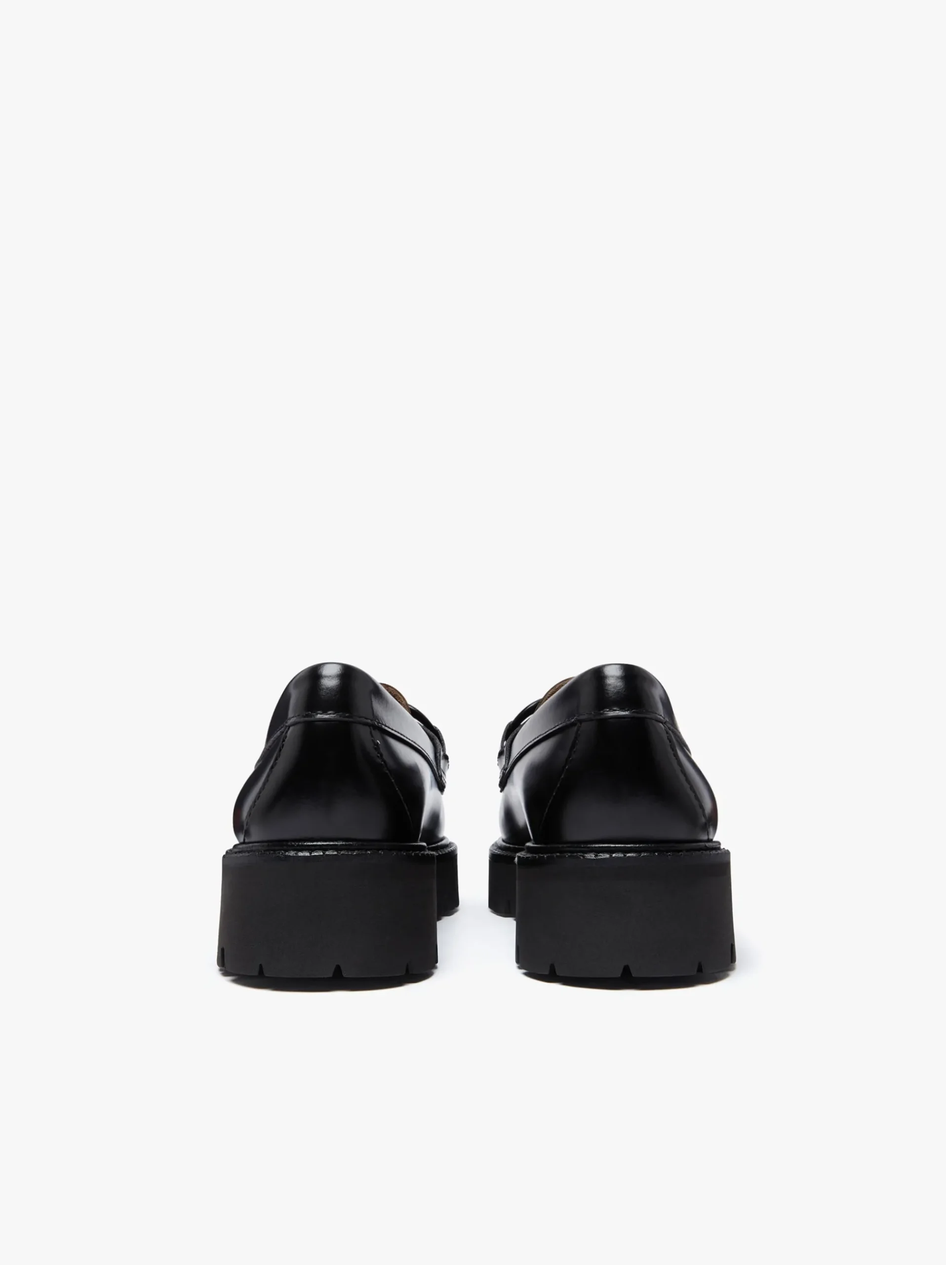 Sale G.H.BASS Weejuns Super Lug Lianna Super Bit Loafers Black Leather