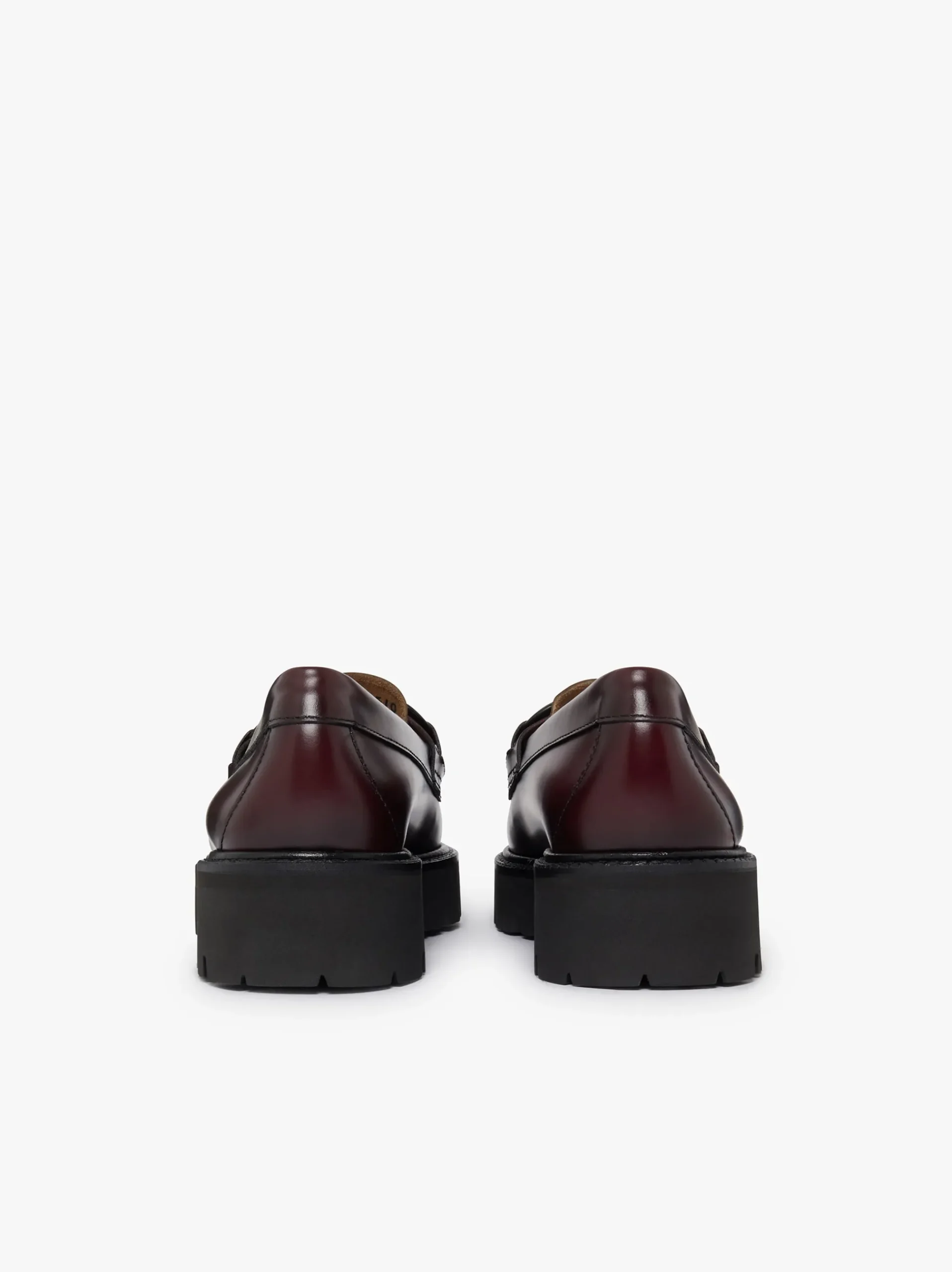 Outlet G.H.BASS Weejuns Super Lug Lianna Super Bit Loafers Leather Wine