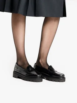 Online G.H.BASS Weejuns Super Lug Penny Loafers Leather Black