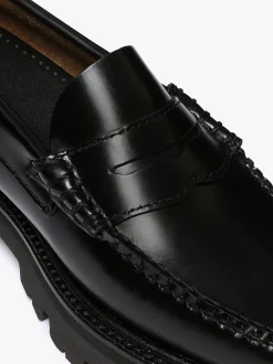 Online G.H.BASS Weejuns Super Lug Penny Loafers Leather Black