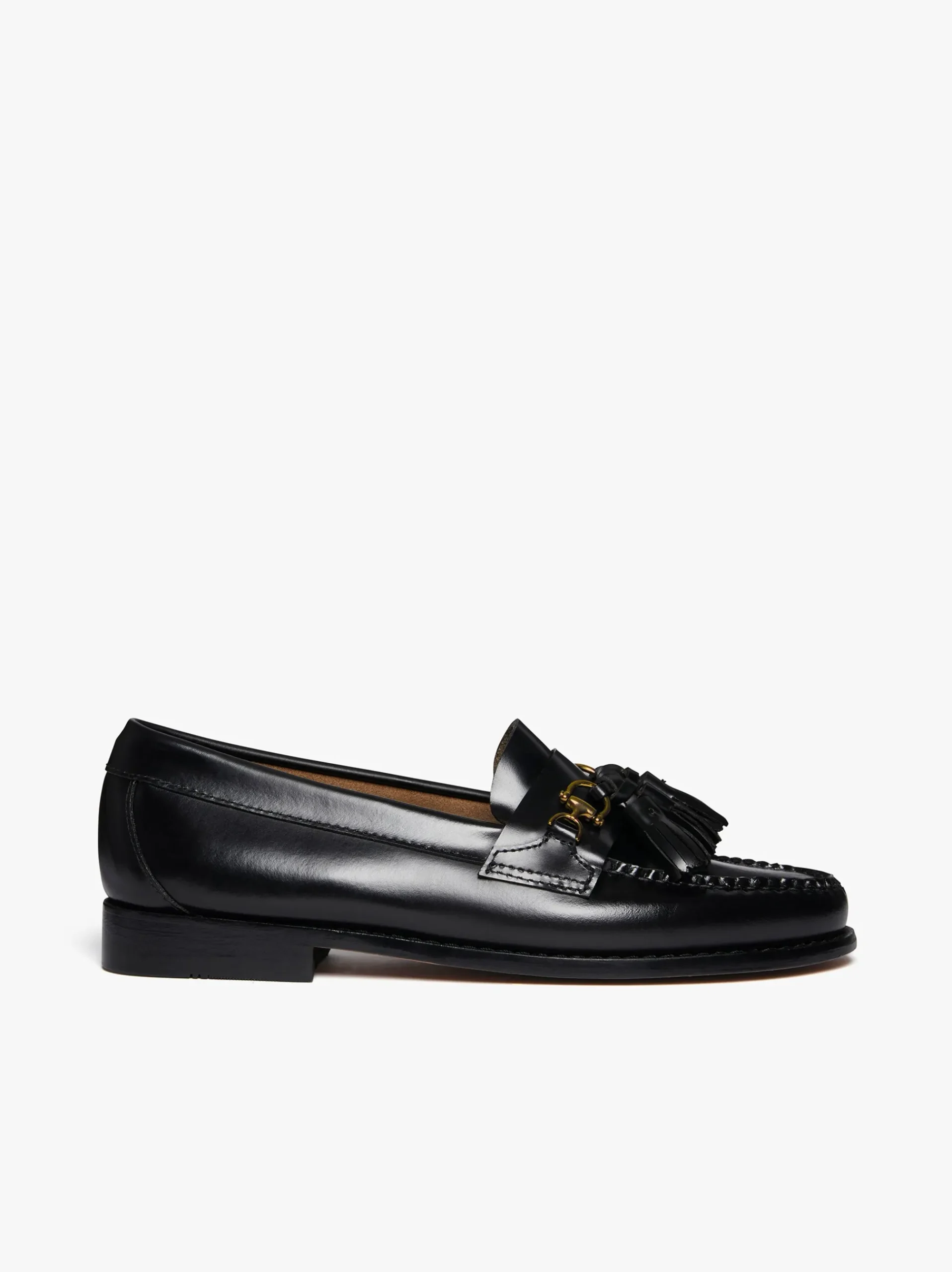 Discount G.H.BASS Weejuns Tetra Tassel Loafers Leather Black