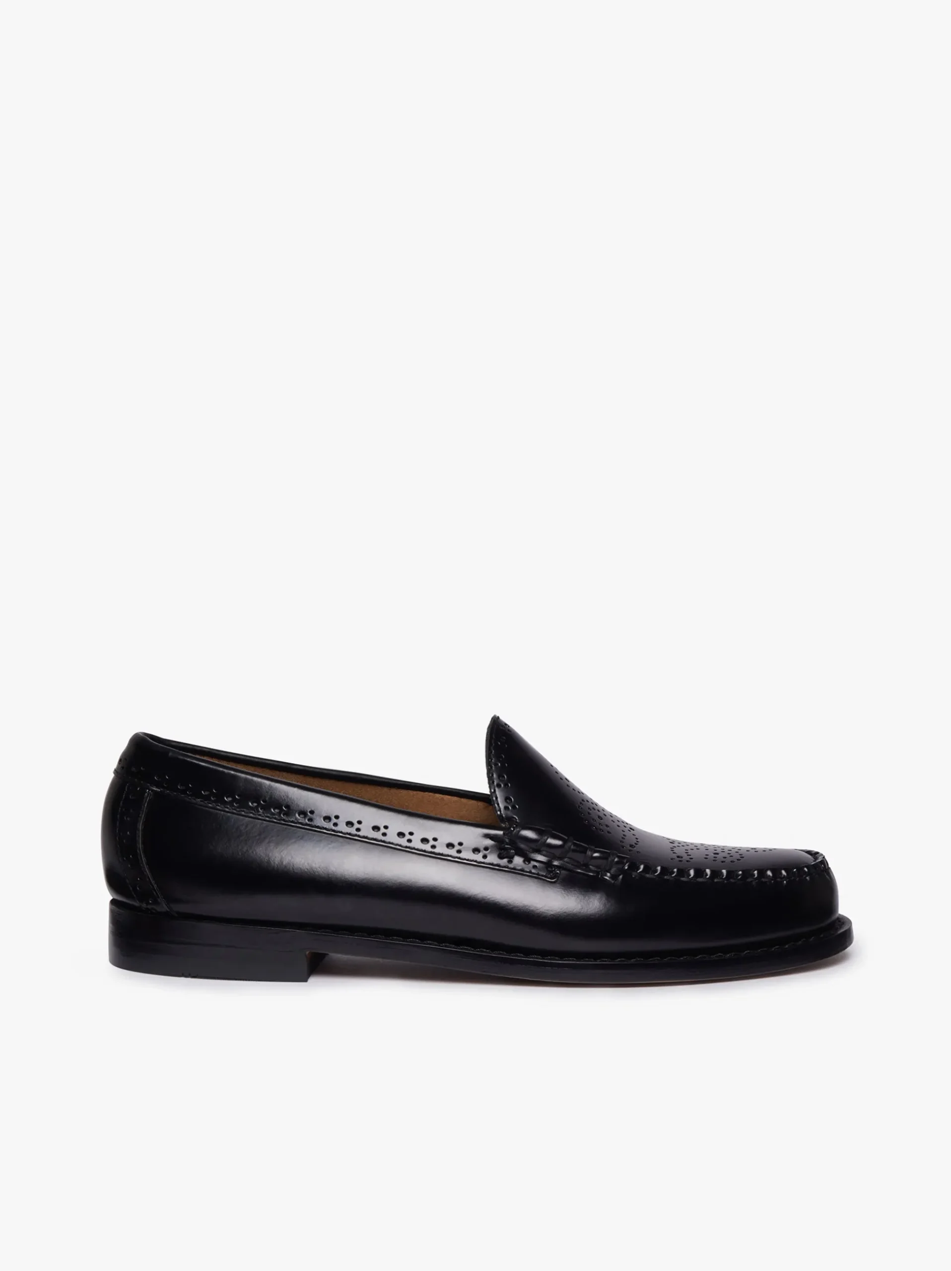 Best G.H.BASS Weejuns Venetian Brogue Loafers Leather Black