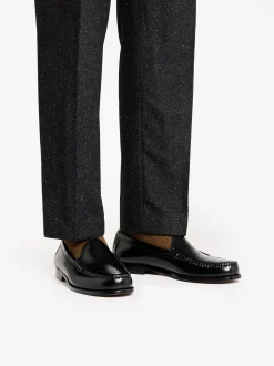 Best G.H.BASS Weejuns Venetian Brogue Loafers Leather Black