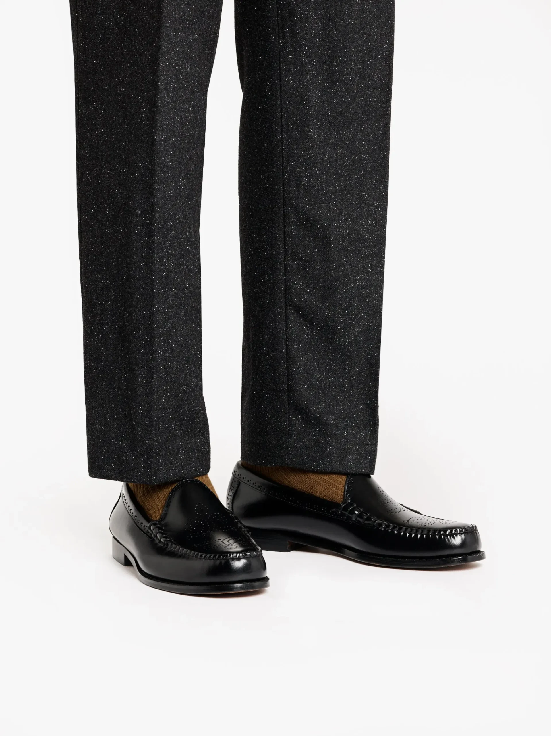 Best G.H.BASS Weejuns Venetian Brogue Loafers Leather Black