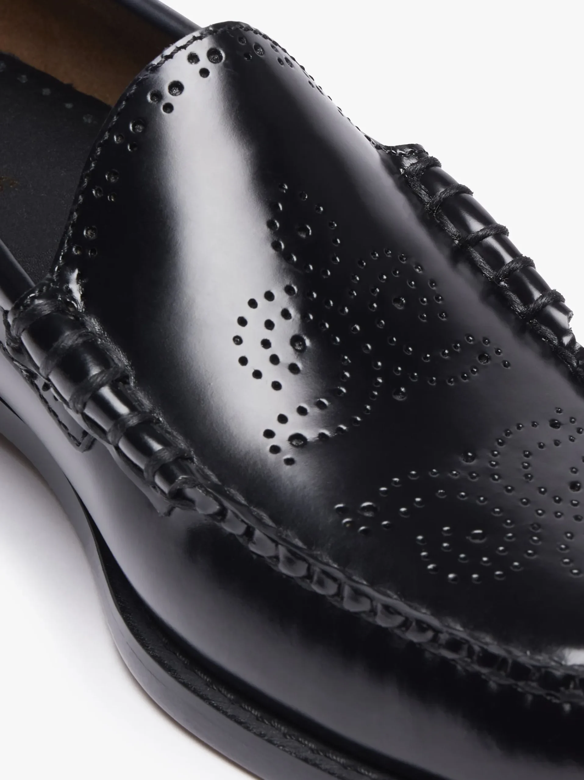 Best G.H.BASS Weejuns Venetian Brogue Loafers Leather Black