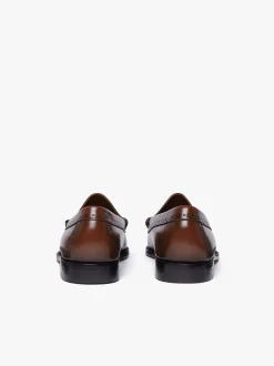 Discount G.H.BASS Weejuns Venetian Brogue Loafers leather Mid Brown